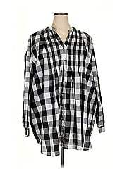 Woman Within Long Sleeve Button Down Shirt