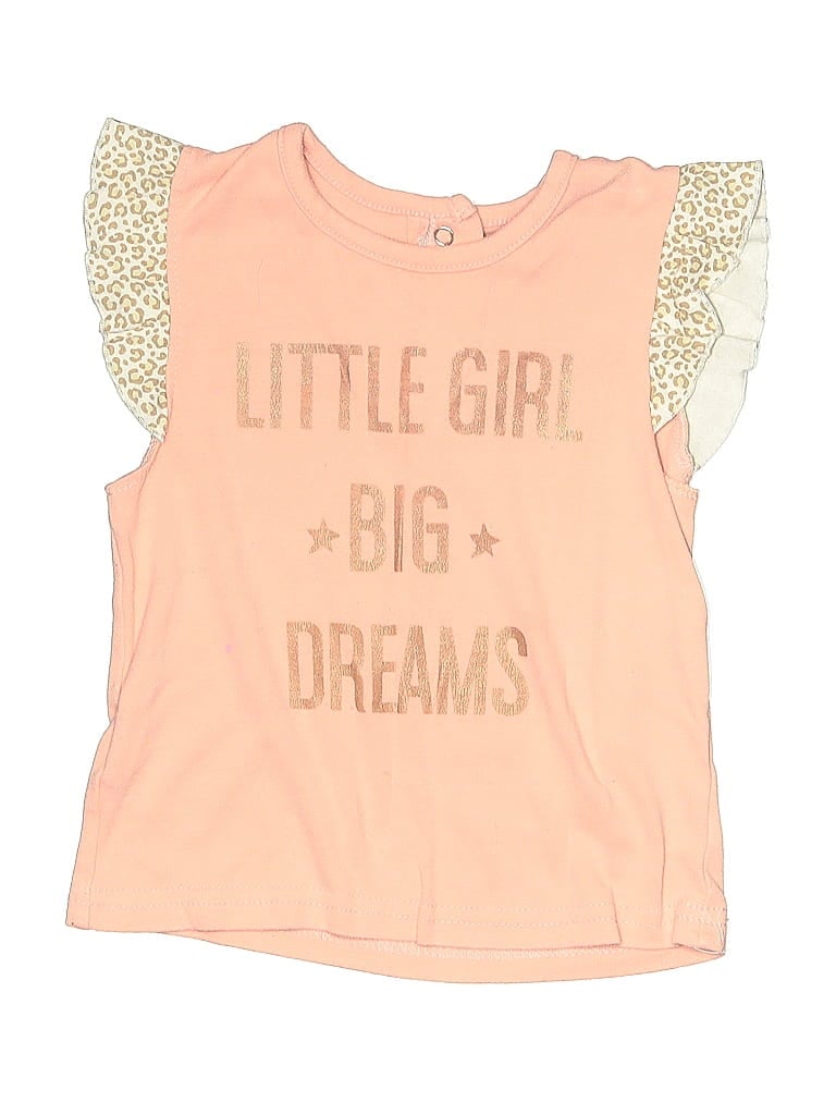 Pre-owned Quiltex Kids' Sleeveless T-shirt In Pink