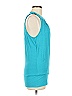 Carole Little Teal Sleeveless Blouse Size M - photo 3
