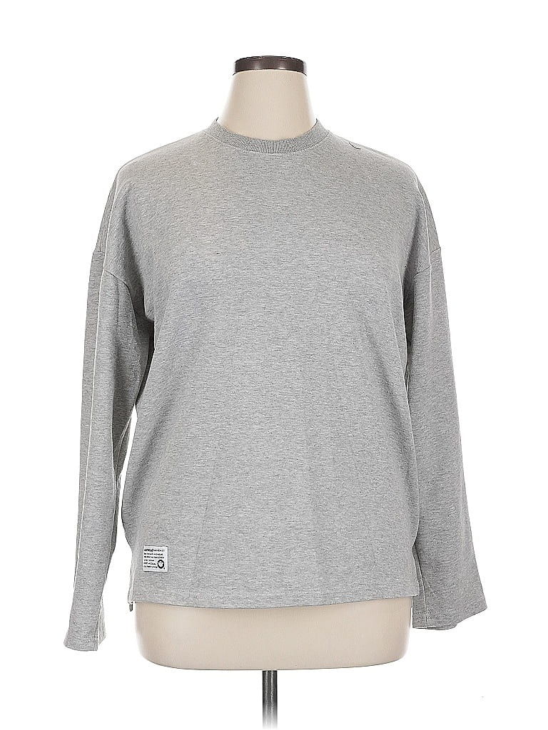 Pre-owned Assorted Brands Sweatshirt In Silver