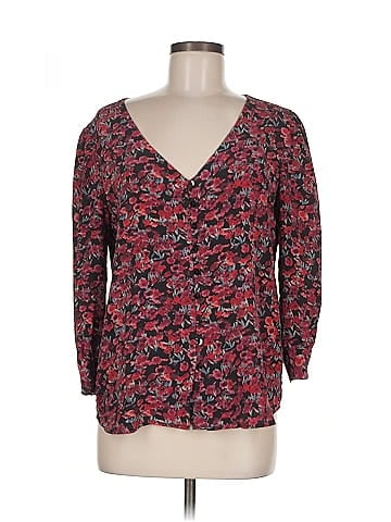 Amour Vert 3/4 Sleeve Silk Top (view 1)