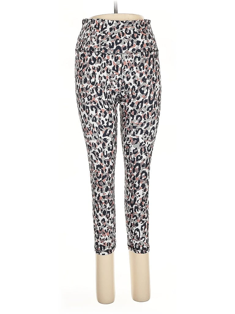 Balance Collection Animal Print Ivory Leggings Size L - photo 1