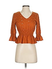 Blue Rain 3/4 Sleeve Blouse