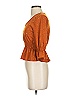 Blue Rain Orange 3/4 Sleeve Blouse Size XS - photo 4