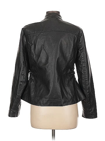Baccini Faux Leather Jacket (view 2)