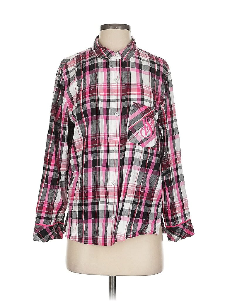 Click to view more detailed imagery on our partner's website Pre-owned Victoria's Secret Long Sleeve Button Down Shirt In Pink