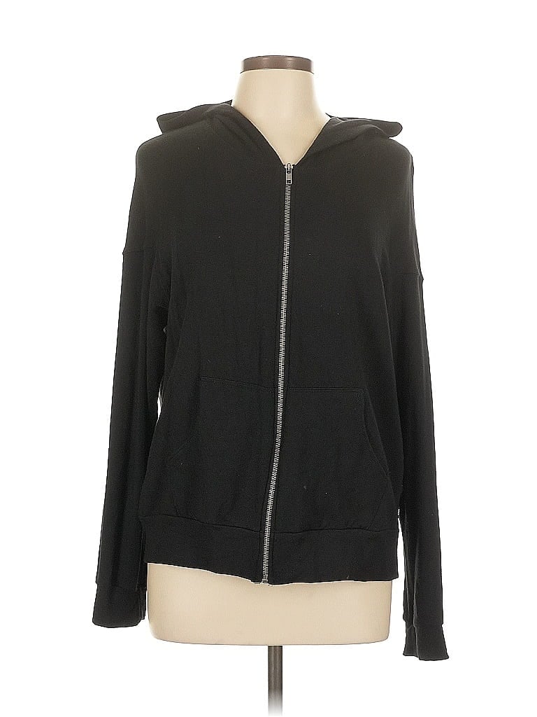 Terez 100% Cotton Black Zip Up Hoodie Size L - photo 1