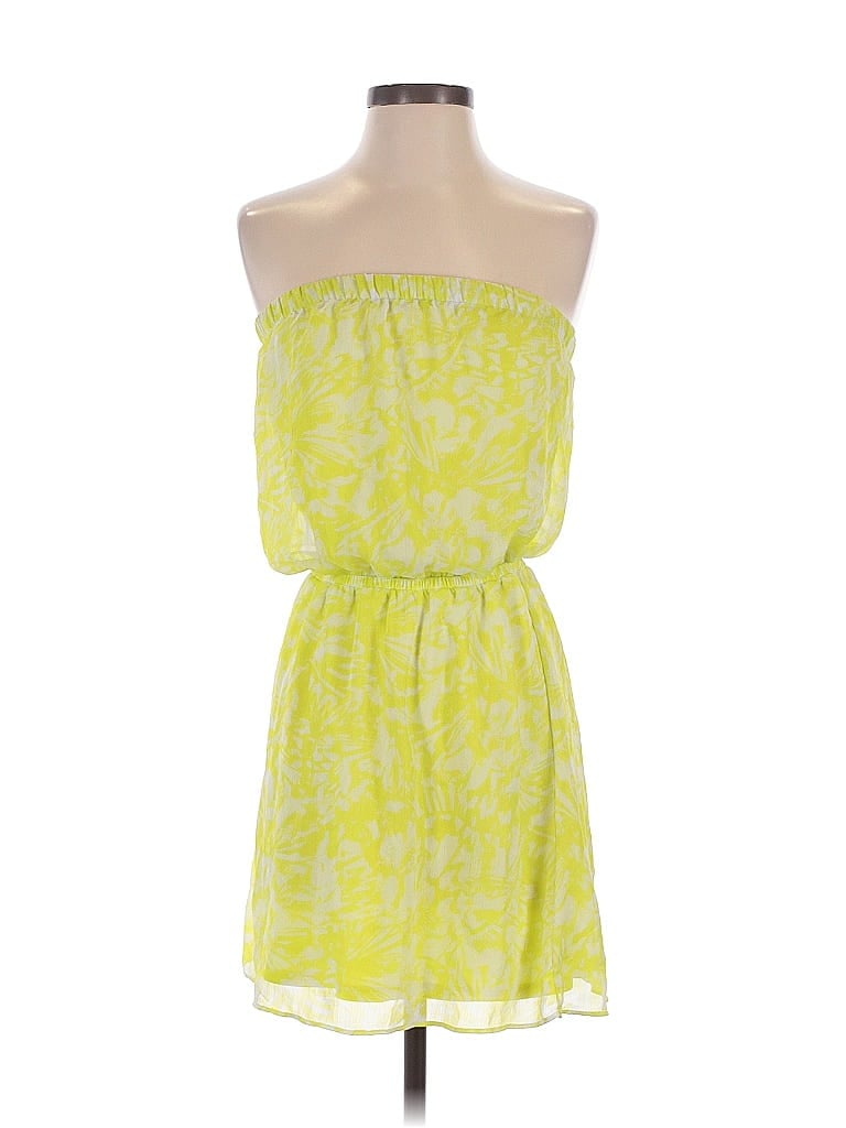 Pre-owned Express Casual Dress In Yellow