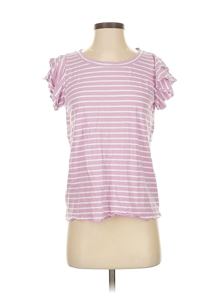 Pre-owned Ann Taylor Loft Short Sleeve T-shirt In Pink