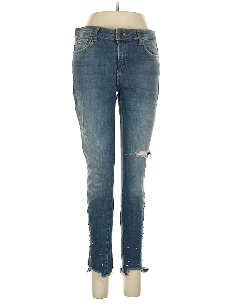 Pre-owned Zara Basic Jeans In Blue