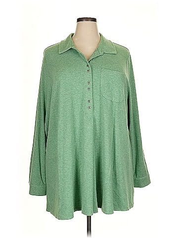 Soft Surroundings Long Sleeve Polo (view 1)