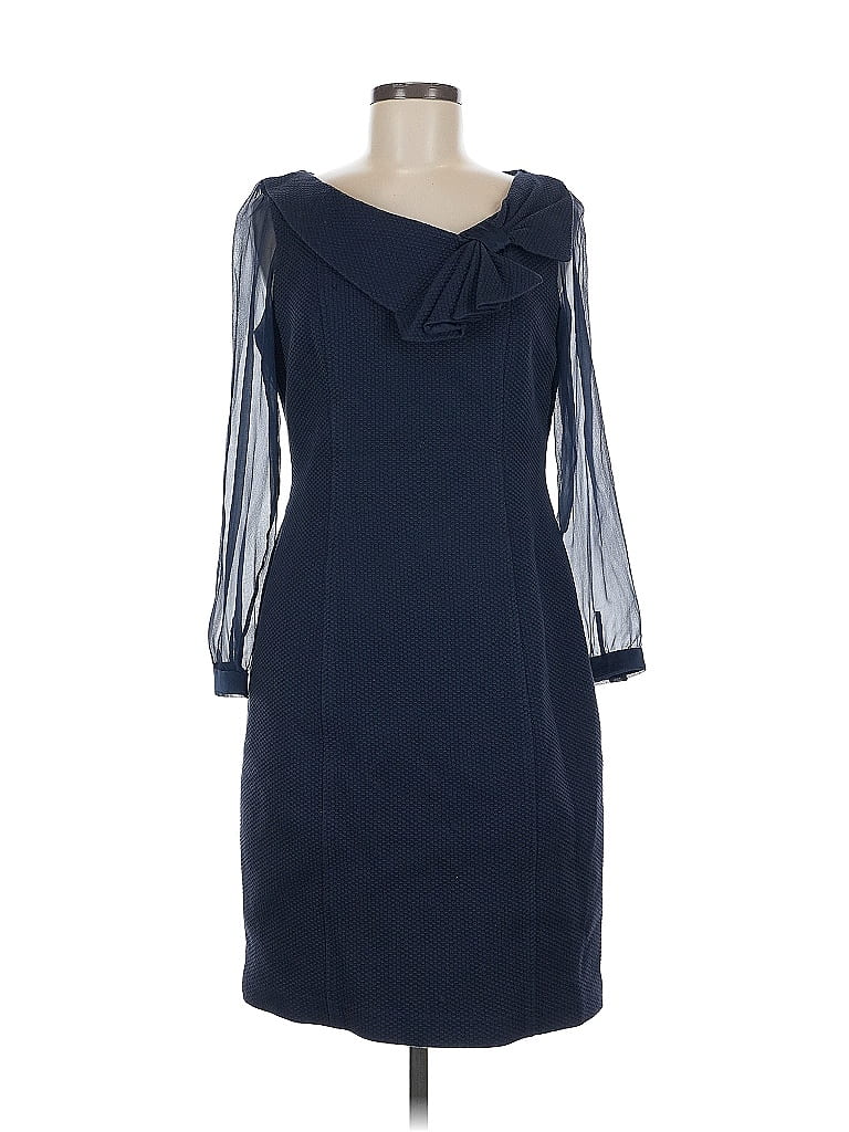 David Meister Blue Cocktail Dress Size 8 - photo 1