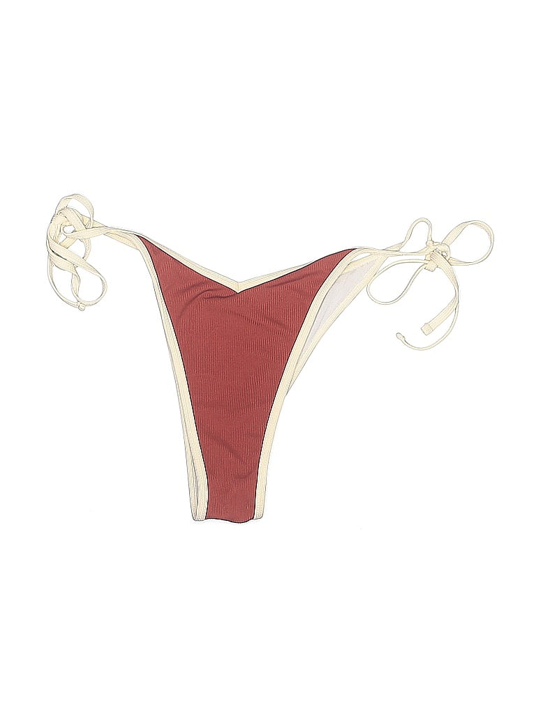 Zaful Hearts Burgundy Swimsuit Bottoms Size 10 - photo 1