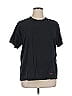 Hanes 100% Cotton Solid Black Short Sleeve T-Shirt Size XL - photo 1