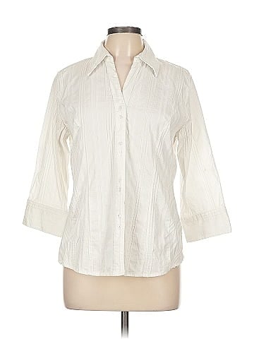 DressBarn 3/4 Sleeve Button-Down Shirt (view 1)