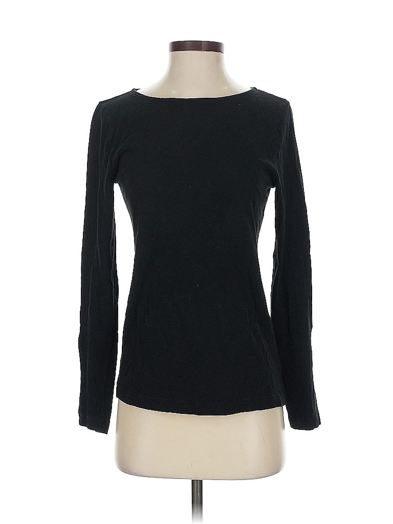 Pre-owned J.crew Factory Store Long Sleeve T-shirt In Black