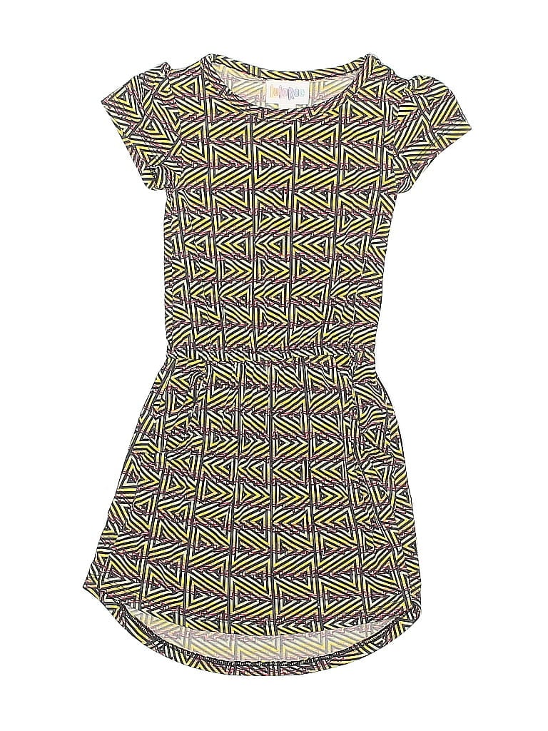 Pre-owned Lularoe Kids' Dress In Yellow