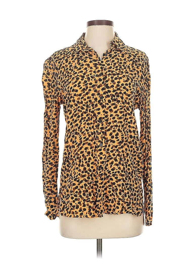 Pre-owned Stockholm Atelier & Other Stories Long Sleeve Blouse In Gold