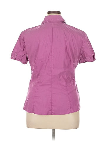 New York & Company Short Sleeve Blouse (view 2)