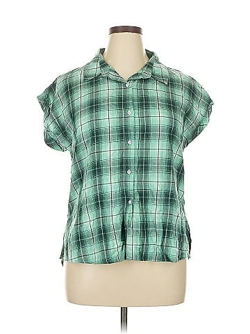 Allegra K Short Sleeve Blouse (view 1)