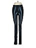 Hue Metallic Blue Faux Leather Pants Size M - photo 1