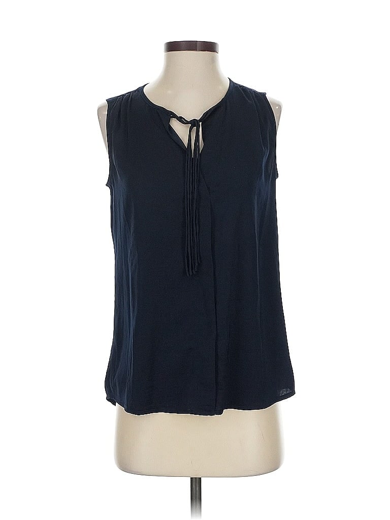 Pre-owned Cabi Sleeveless Blouse In Blue
