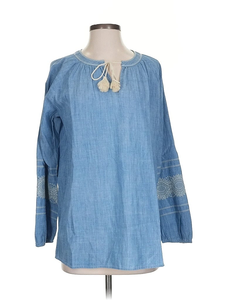 Jjill Long Sleeve Blouse In Blue