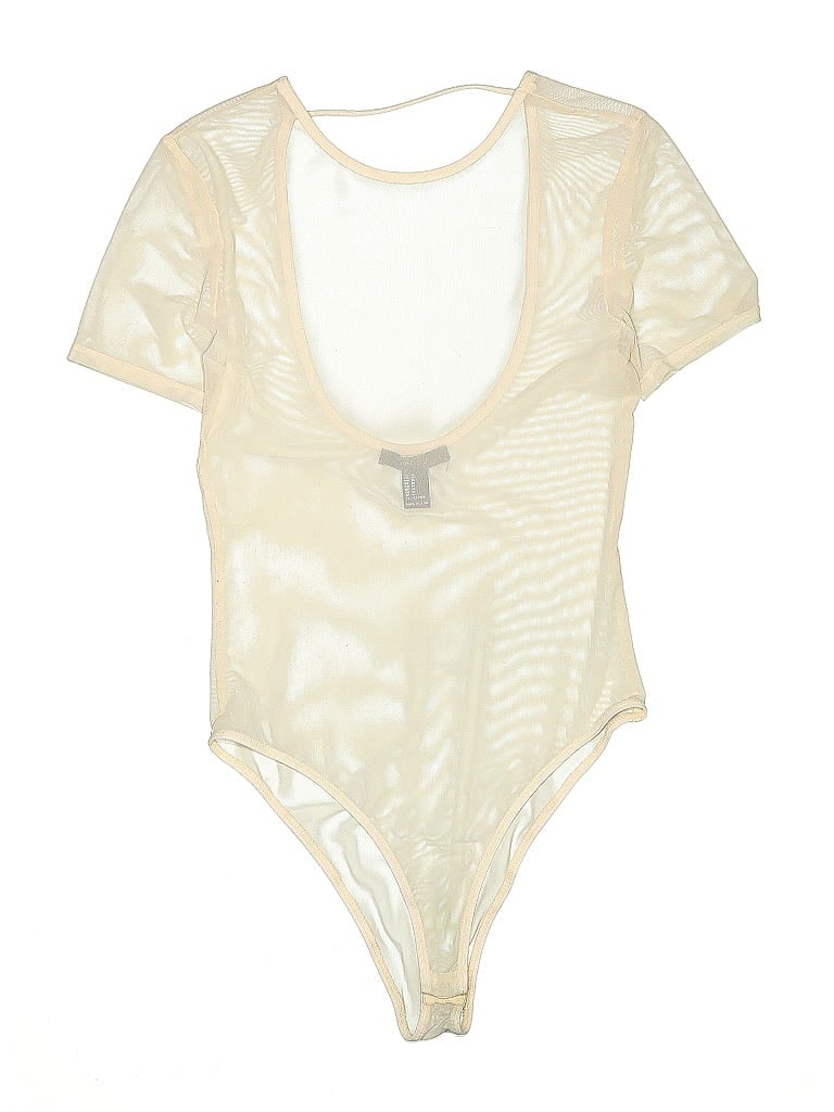 Pre-owned Forever 21 Bodysuit In White