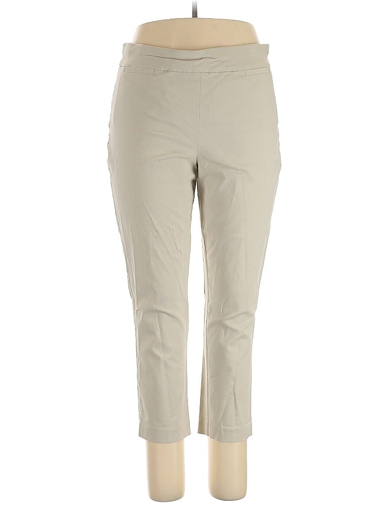 Talbots Outlet Solid Tan Casual Pants Size 16 - photo 1