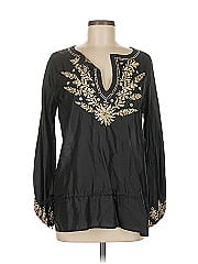 Calypso St. Barth Long Sleeve Silk Top