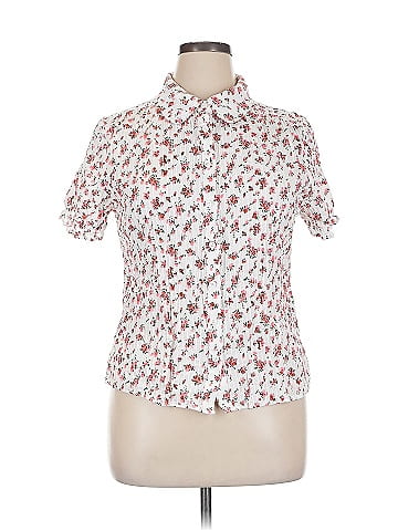 Allegra K Short Sleeve Blouse (view 1)