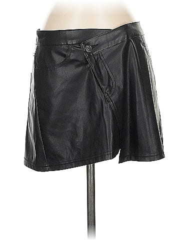 Future Collective Faux Leather Skirt (view 1)