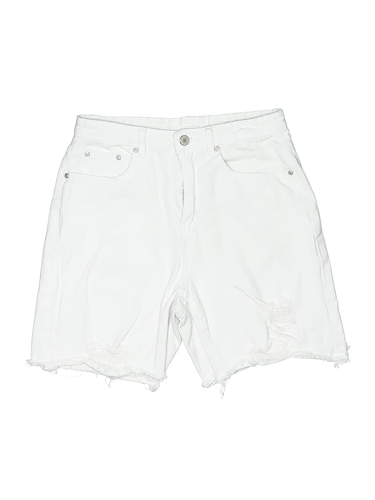 Pre-owned Shein Denim Shorts In White
