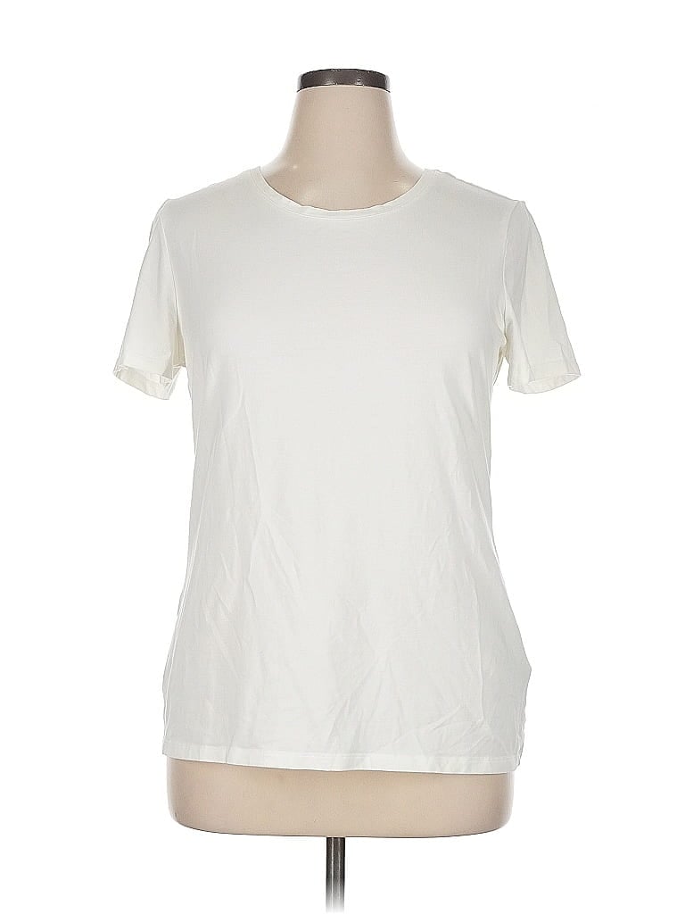 Pre-owned Amazon Essentials Short Sleeve T-shirt In White