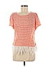 Eva Franco Orange Short Sleeve Top Size M - photo 1