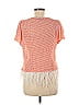 Eva Franco Orange Short Sleeve Top Size M - photo 3