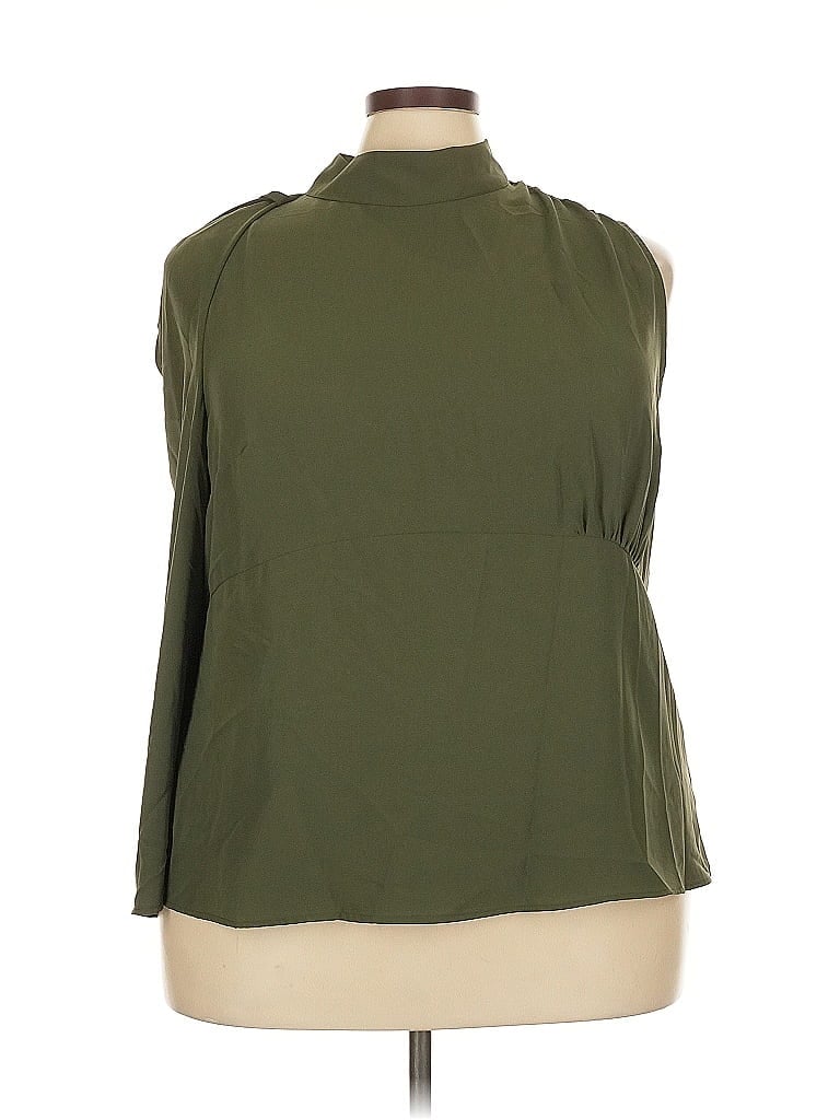 Pre-owned Zapelle Sleeveless Blouse In Green