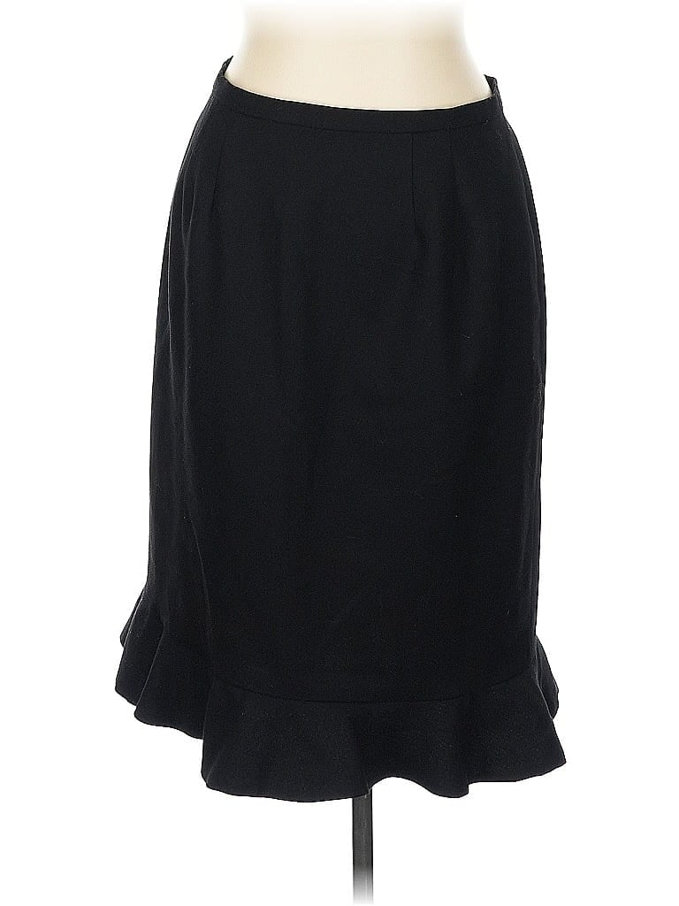 NEIMAN MARCUS Pre-owned Wool Skirt In Black