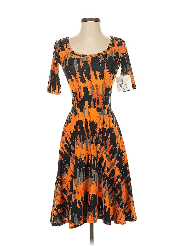 Lularoe Cocktail Dress In Orange