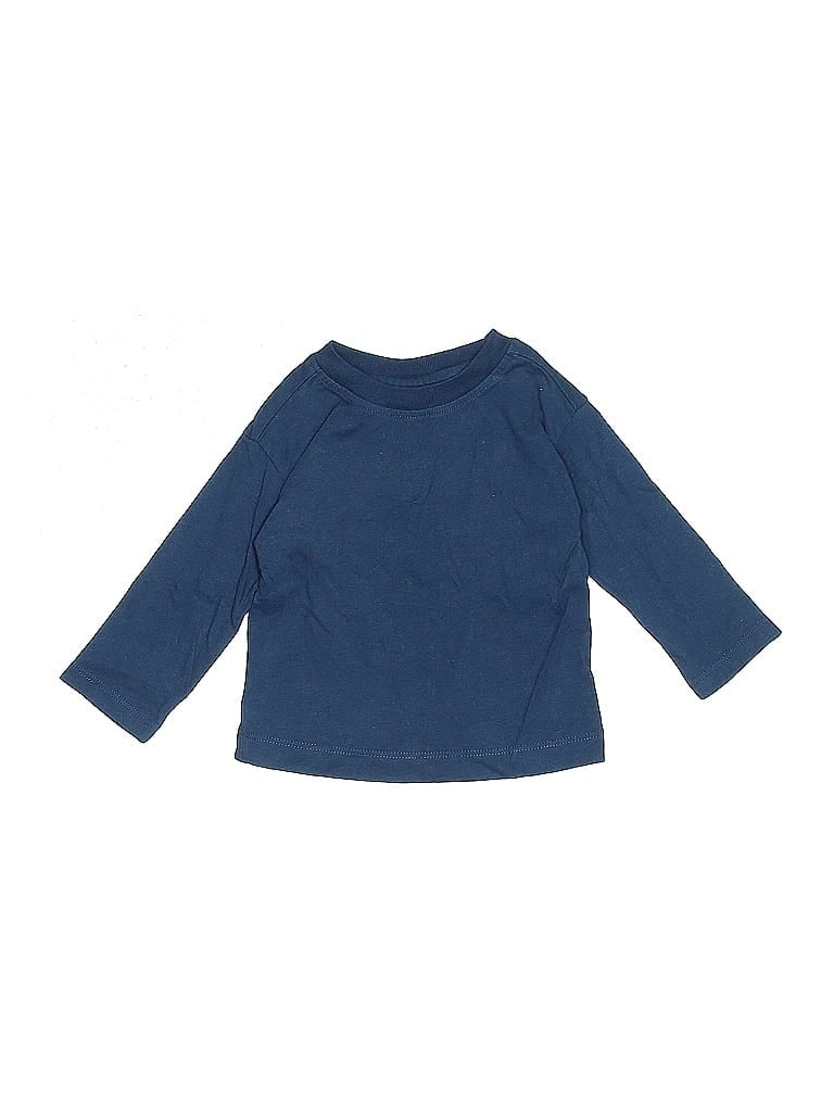 Pre-owned Hanna Andersson Babies' 3/4 Sleeve T-shirt In Blue