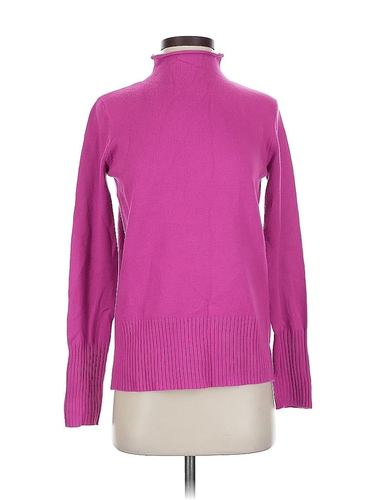 Pre-owned French Connection Turtleneck Sweater In Pink