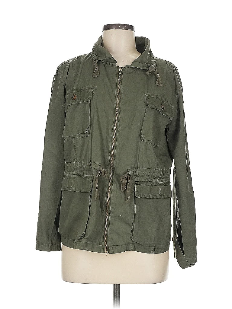 Pre-owned Bar Iii Jacket In Green