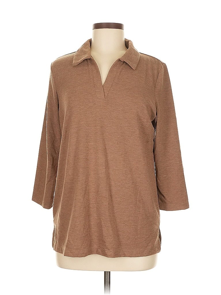 Pre-owned Matty M Pullover Sweater In Brown