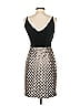 Black Halo Metallic Silver Cocktail Dress Size 4 - photo 3