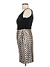 Black Halo Metallic Silver Cocktail Dress Size 4 - photo 5