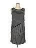 August Silk Stripes Black Casual Dress Size XL - photo 1