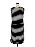 August Silk Stripes Black Casual Dress Size XL - photo 3