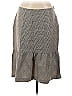 J. McLaughlin 100% Wool Argyle Gray Tan Wool Skirt Size 8 - photo 1