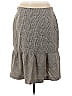 J. McLaughlin 100% Wool Argyle Gray Tan Wool Skirt Size 8 - photo 2