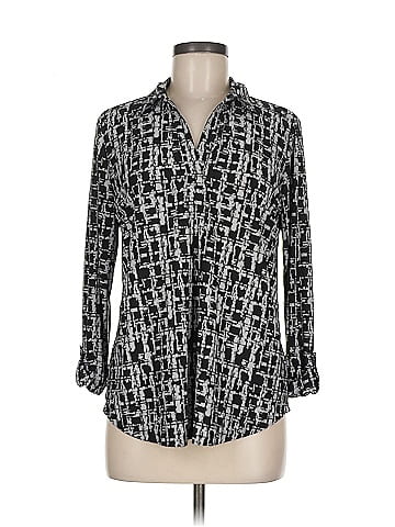 Jones New York Signature 3/4 Sleeve Button-Down Shirt (view 1)